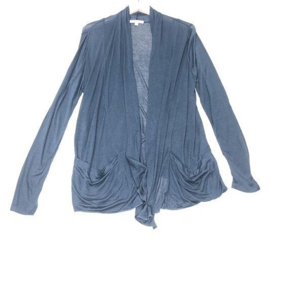 Deep See Blue Lightweight Pocket Cardigan